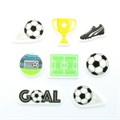Football Sugar Decorations - Pack Of 192