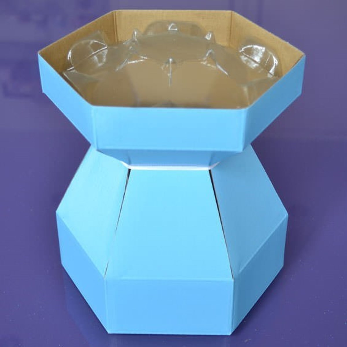 Purple Cupcakes - Cupcake Bouquet Box - Sky Blue