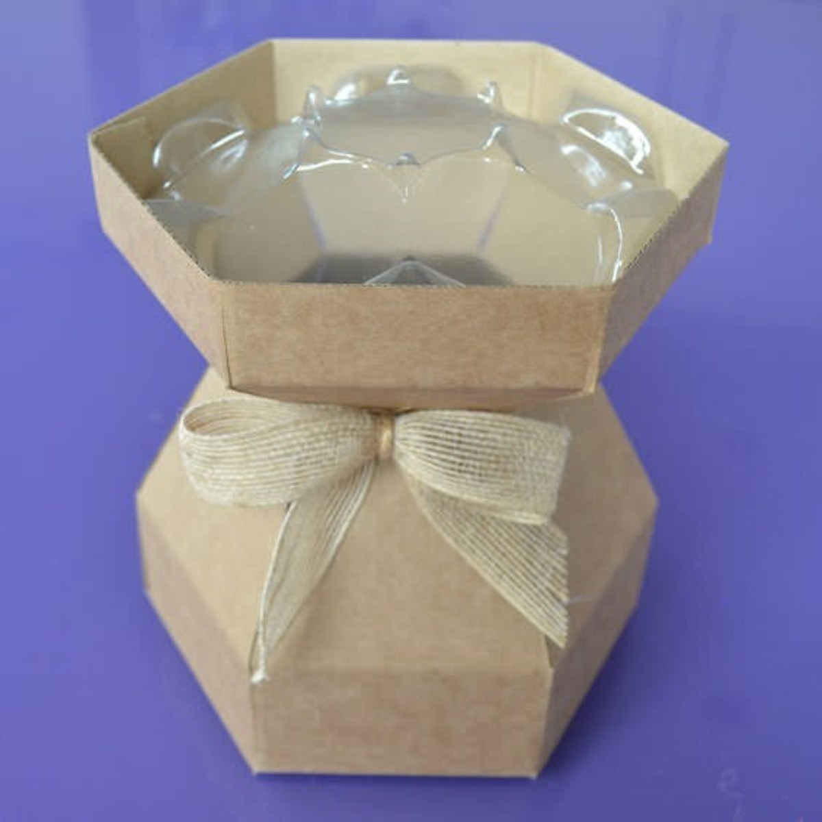 Purple Cupcakes - Cupcake Bouquet Box - Kraft