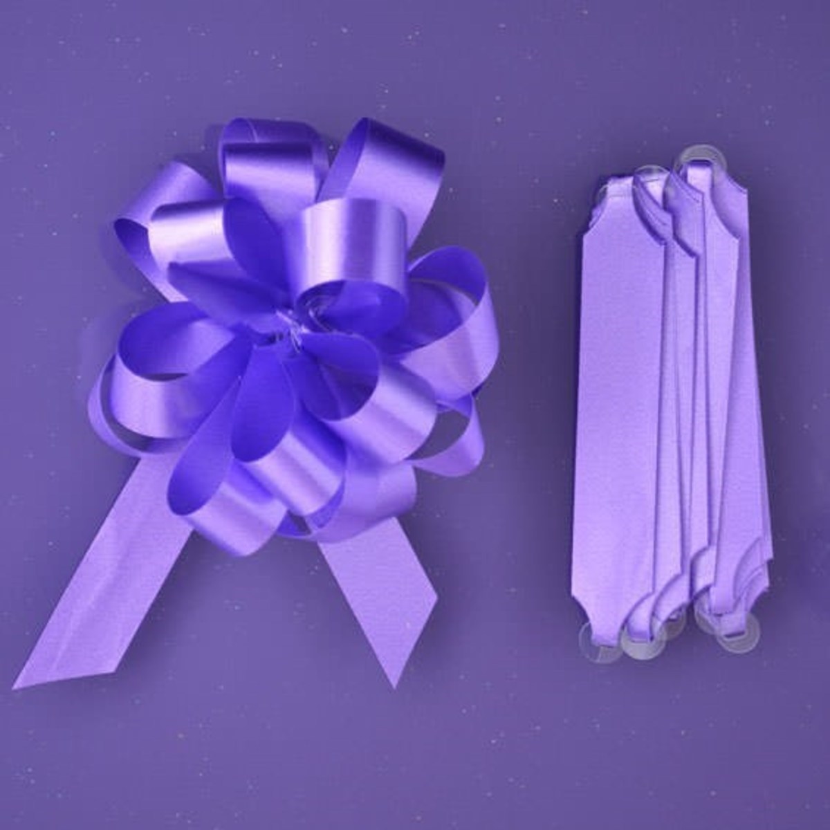 Purple Cupcakes Quick Pull Bow - Purple