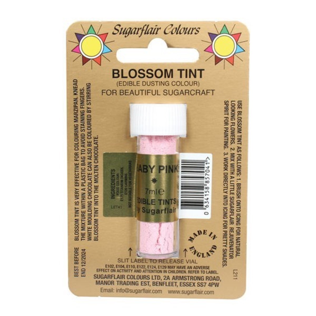 Sugarflair Baby Pink Blossom Dusting Colour