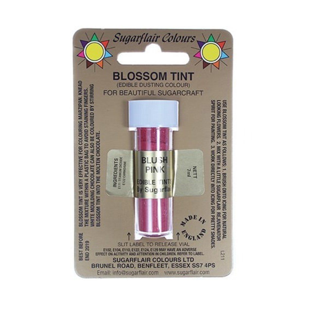 Sugarflair Blush Pink Blossom Dusting Colour