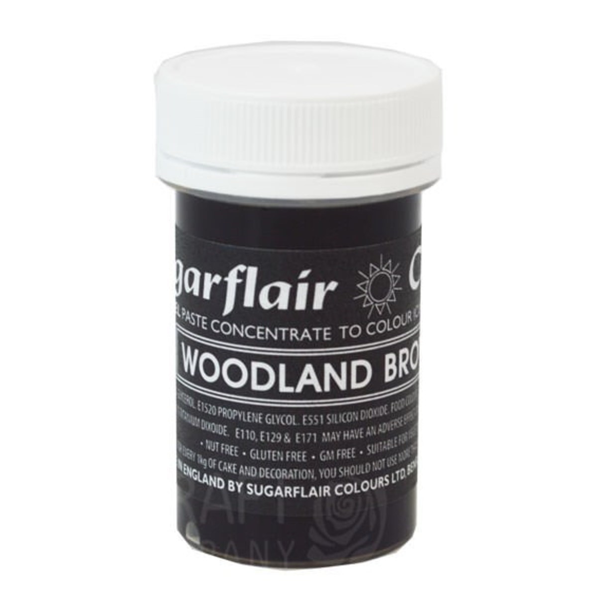 Sugarflair Pastel Spectral Food Colouring Paste - Woodland Brown - 25g