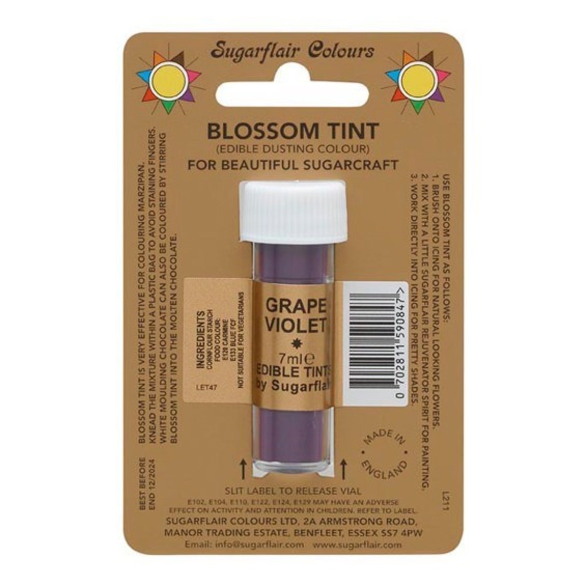 Sugarflair Grape Violet Blossom Dusting Colour