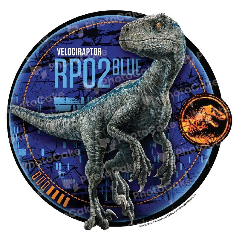 Edible Image Jurassic World Blue Craft Company