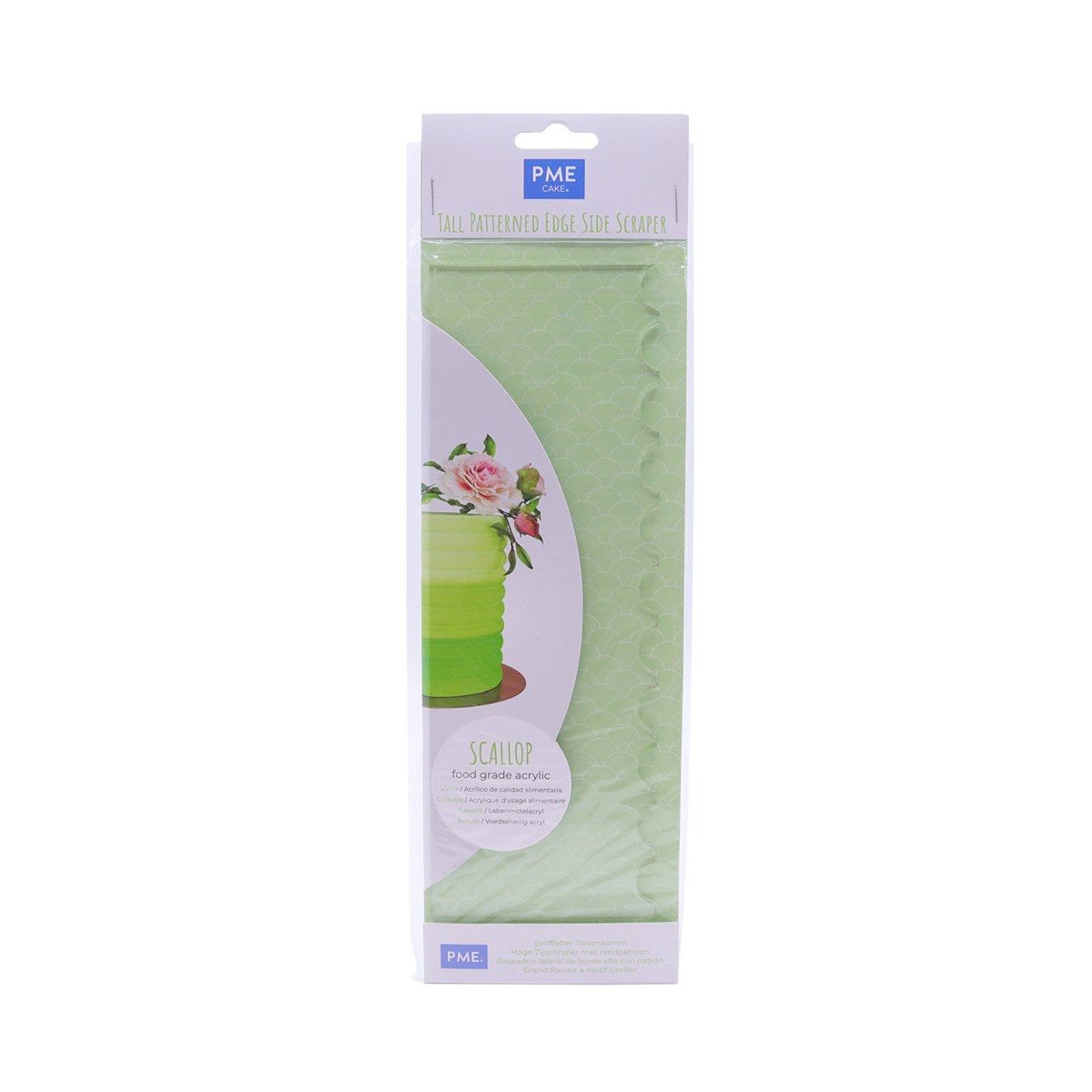PME Patterned Side Scraper - Scalloped - 12"