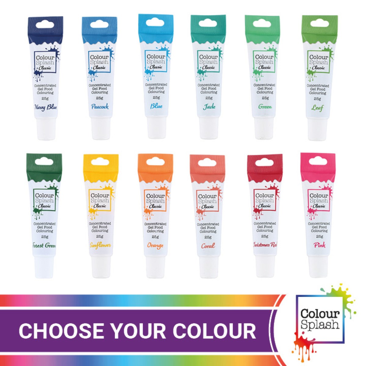 Colour Splash Food Colouring Gels