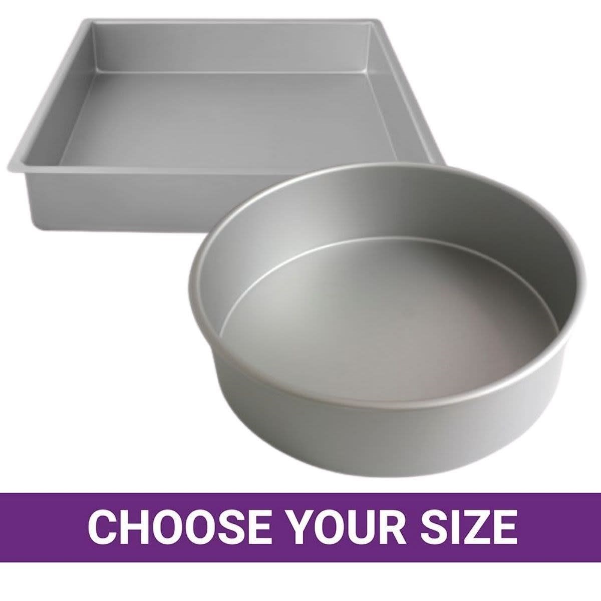 Choice 14 x 2 Round Straight Sided Aluminum Cake Pan