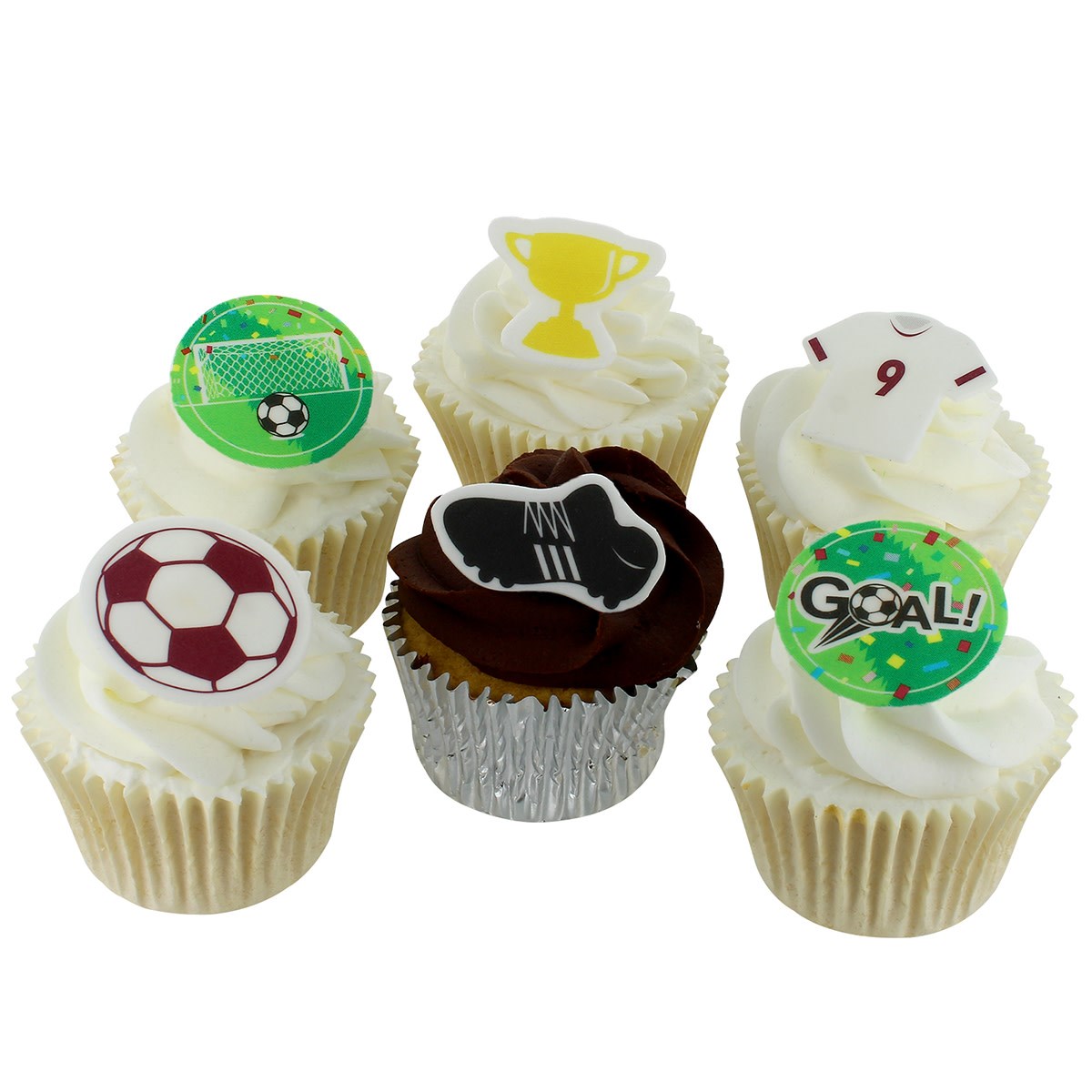 Culpitt Football Sugar Decorations - Pack of 12 | Craft Company